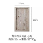 ensemble salle bain moderne pierre marbrée distribiteur savon porte brosse dents plateau carré beige
