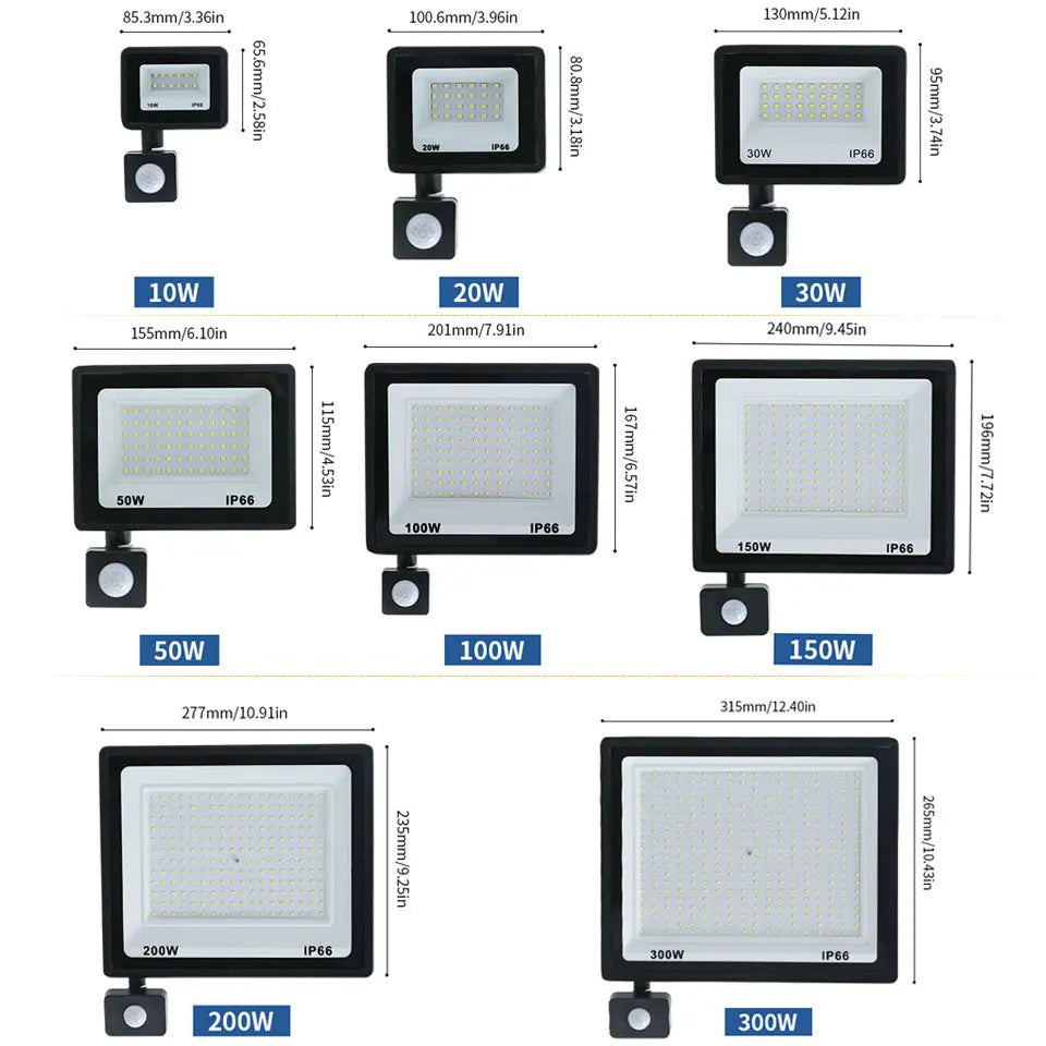 projecteur led extérieur noir étanche capteur mouvement jardin murale jardin éclairage moderne