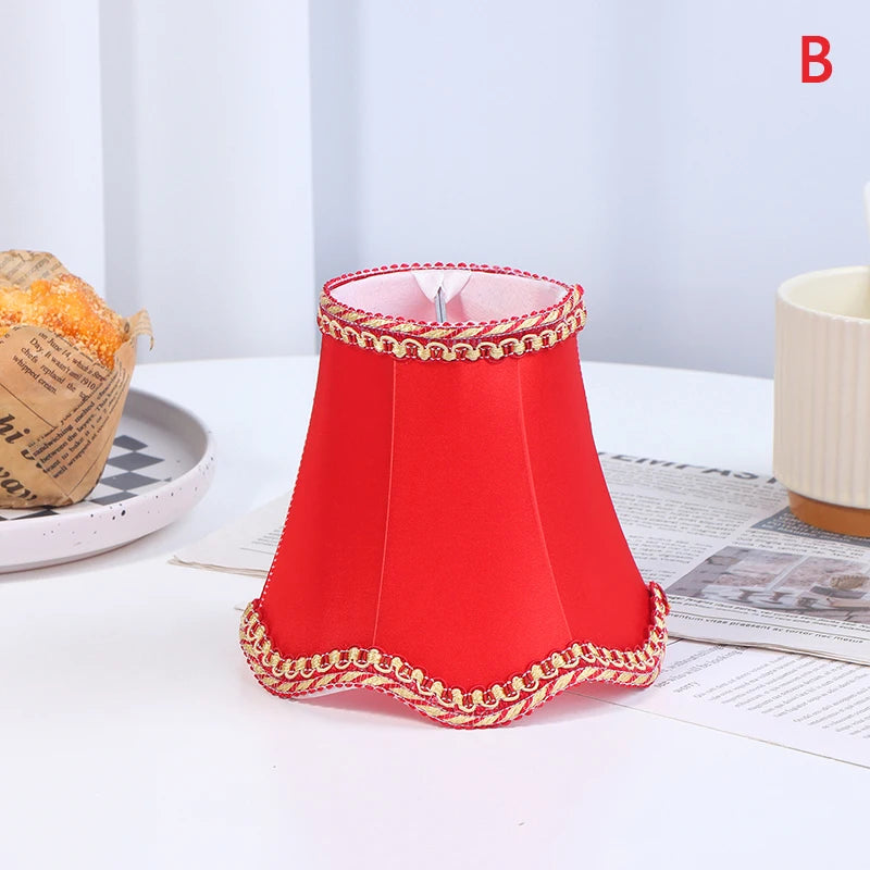 abat jour classique brodé rouge blanc beige dentelle opacité