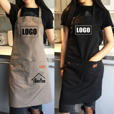 Tablier de cuisine pour homme en polyester couleur chocolat