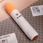 coussin body cigarette no smoking orange moderne humoristique patchwork polyester coton décoration sofa chambre
