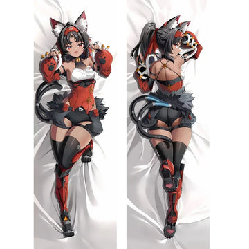 coussin anime imprimé doux polyester deux faces zippé décoration chambre 40x120cm