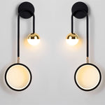 lampe murale moderne noir or blanc minimaliste éclairage cuisine chambre coucher salle manger entrée