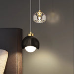 Suspension boule luminaire LED 24W dans un salon moderne