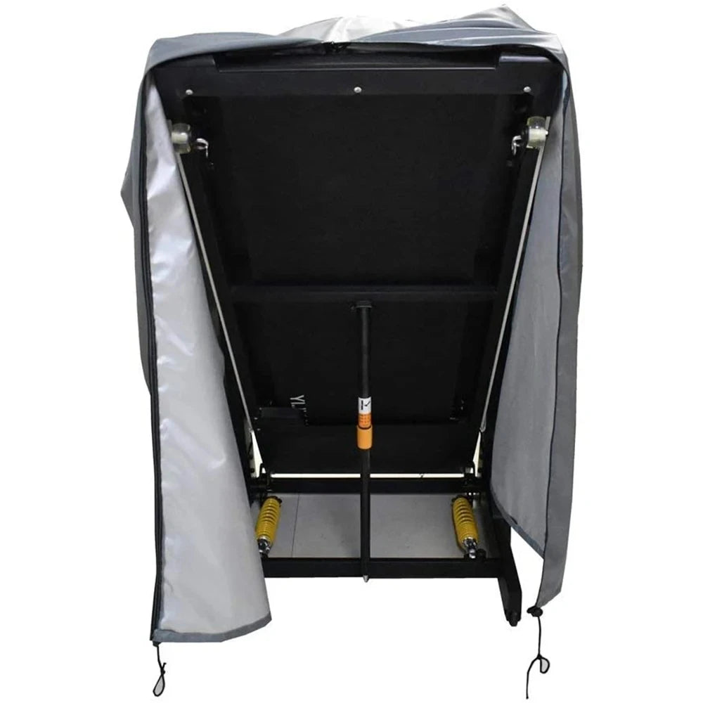 tapis roulant protection housse noir polyester anti poussière moderne drawstring 160cm 95cm