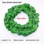 guirlande artificielle feuilles lierre vert décoration jardin intérieur fête mariage extérieur plante vigne