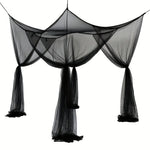 filet lit noir blanc maille fine moderne protection anti moustiques polyester translucide