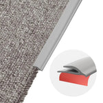 bordure tapis adhésive pvc 2m longueur 35mm largeur moderne minimaliste gris marronclair