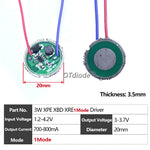 circuit intégré led 3w 5w 10w vert bleu noir 17mm 20mm 22mm 1mode 5modes