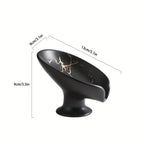 porte savon céramique imitation marbrure moderne blanc noir vert foncé salle bain cuisine