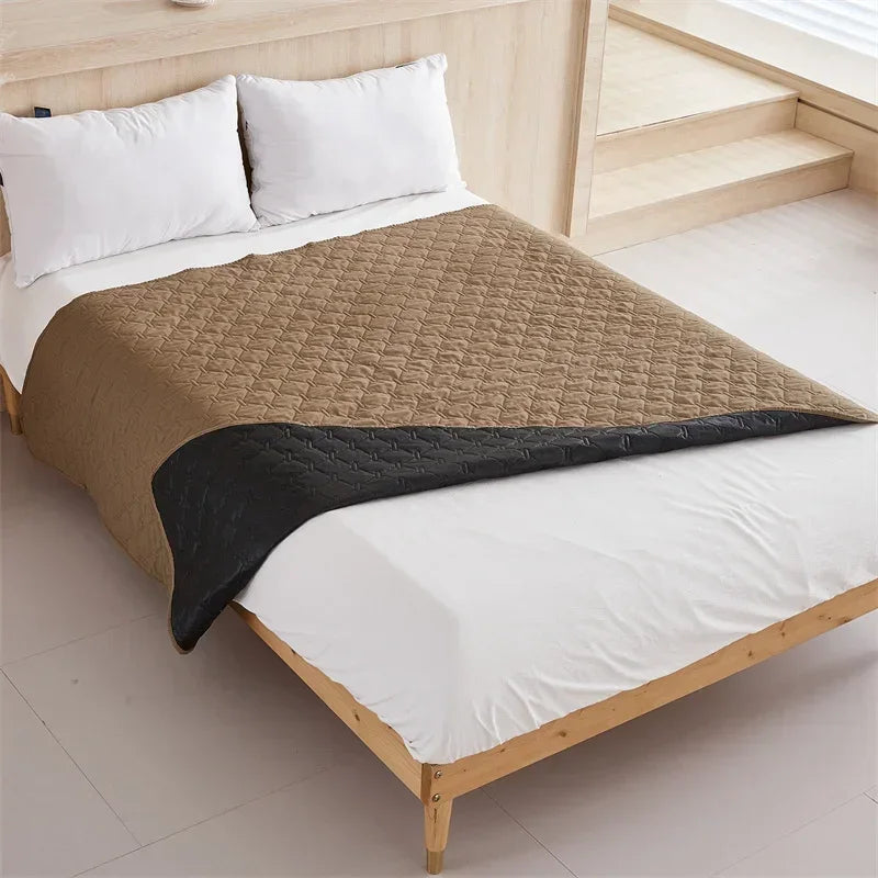 lit king size couvre lit quilté gris marron noir imperméable antipoussière moderne