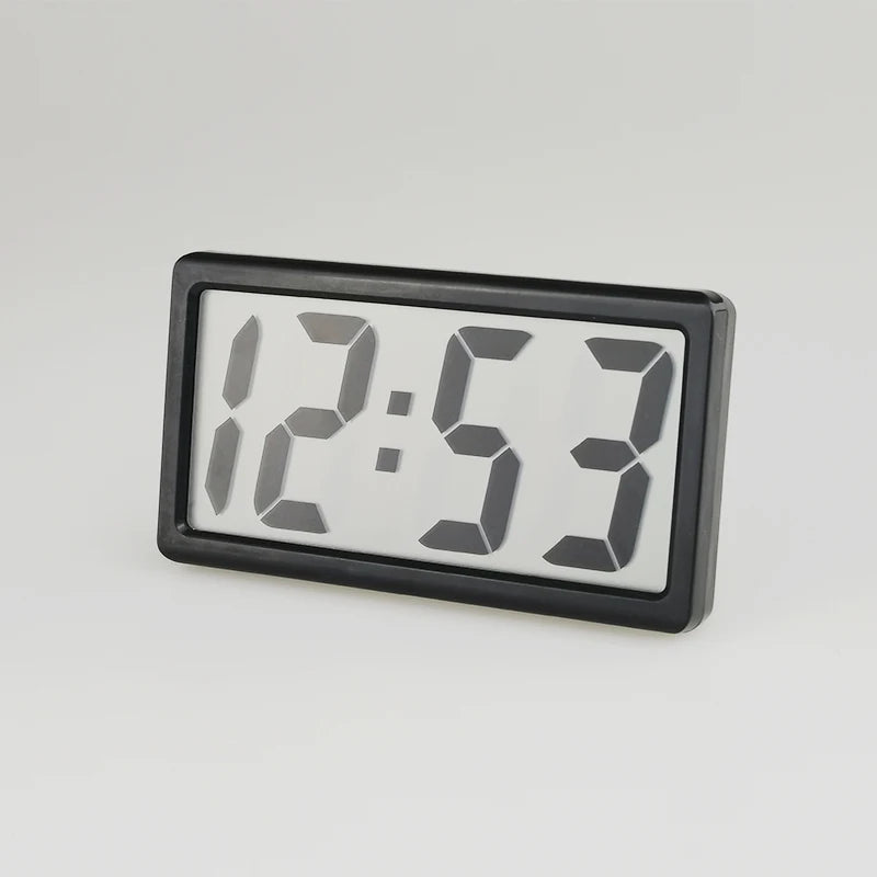 horloge numérique moderne minimaliste blanc noir affichage led piles ag10 incluses