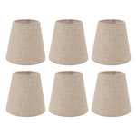 abat jour classique toile lin beige clair opaque éclairage intérieur accessoire décoration