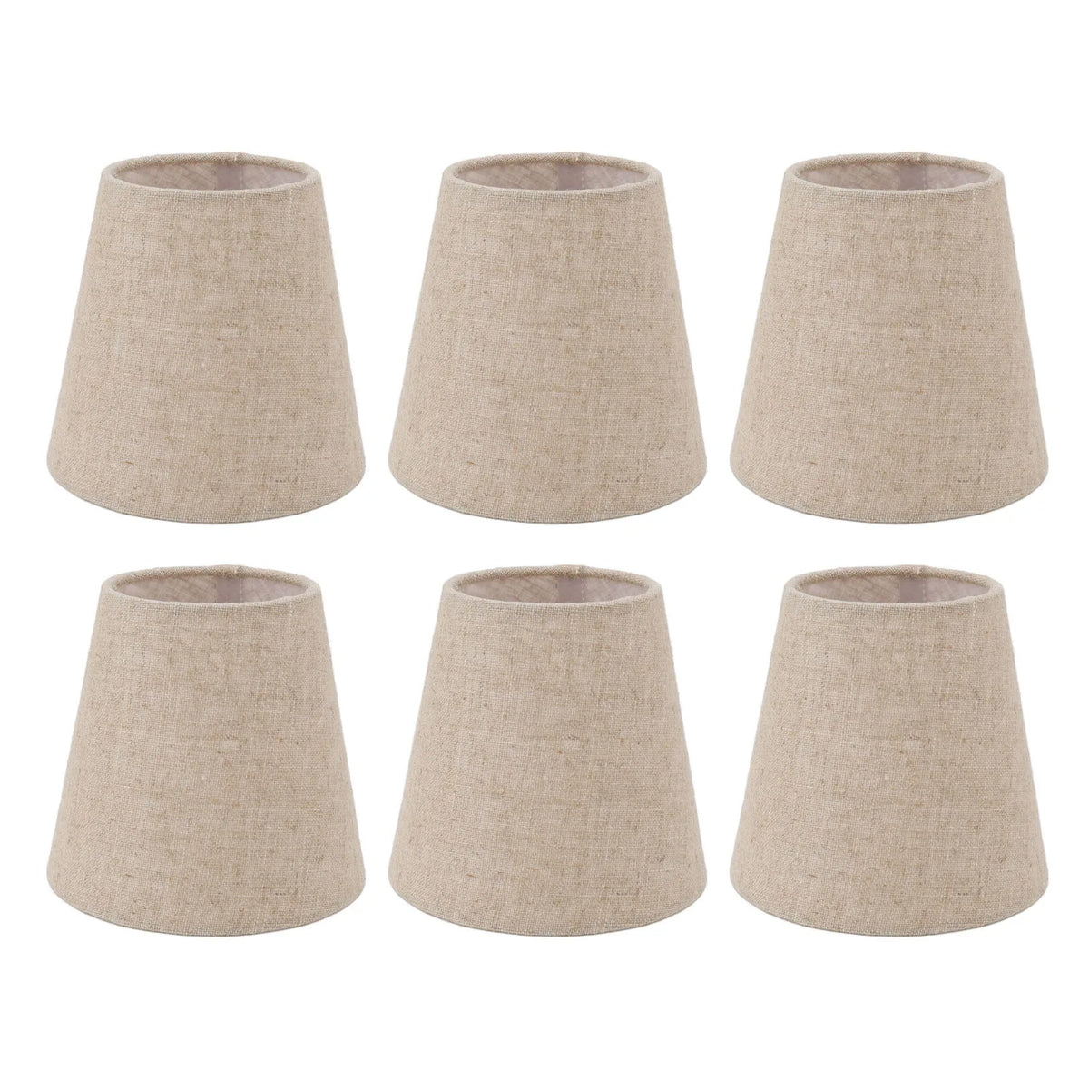 abat jour classique toile lin beige clair opaque éclairage intérieur accessoire décoration