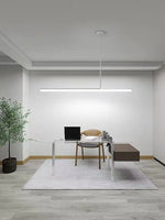 lampe suspendue led moderne noire blanche lisse intérieure table bar