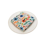 serviettes papier fleur bleue rose verte motifs floraux bohème champêtre pack 10pcs 20pcs
