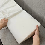 oreiller mousse mémoire forme coton polyester quilté moderne blanc gris réglable lit tête matelas