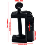 pinces support vissage noir texturé mat accessoire montage flash photo micro lampe