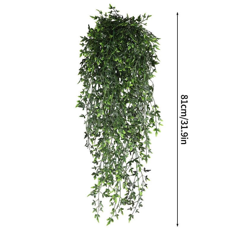 plantes artificielles suspendues vert feuilles fines moderne cordelette mariage anniversaire baby shower