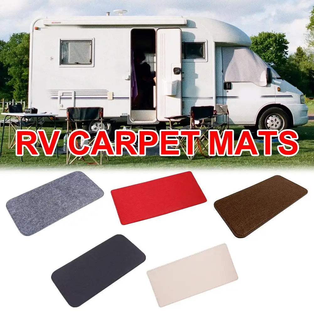 tapis sol uni moderne gris rouge marron noir blanc antidérapant voyage camping car