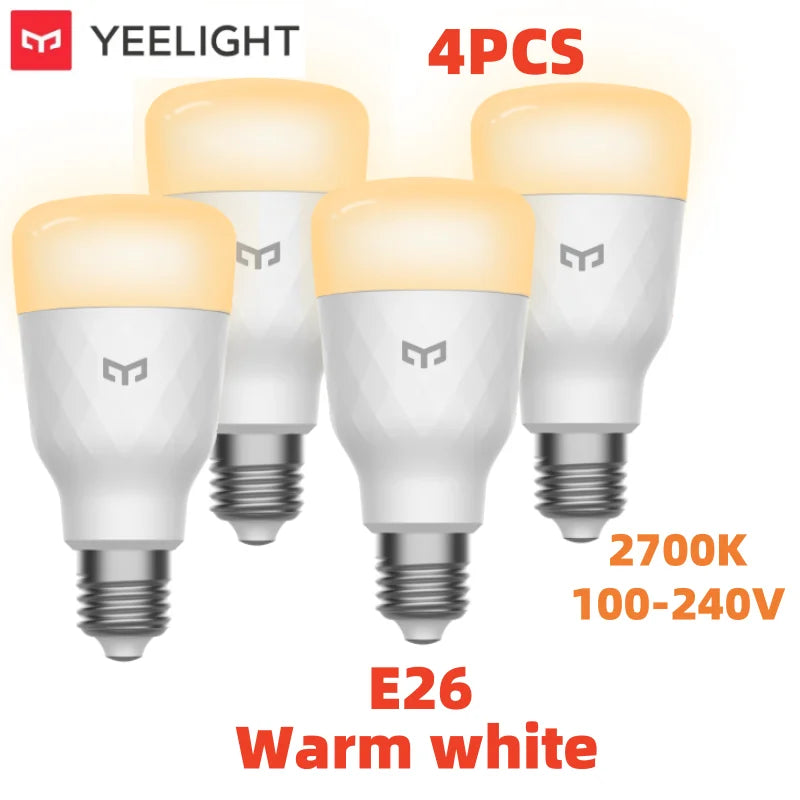 ampoule led intelligente e26 blanc moderne technologique commande vocale wifi couleur lumiere ambre 1700k