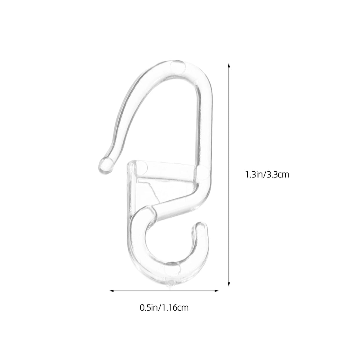 crochet douche transparent moderne plastique rideau fixations accessoire décoration maison