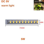 bande led 5v blanc blanc chaud diodes modernes 12w 5w 4w sans filaire 20cm