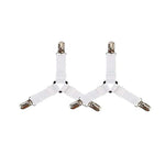 attache élastique lit clips métalliques tissu uni polyester coton moderne bleu noir blanc qualité