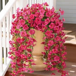 guirlande fleurs artificielles violettes roses jaunes oranges rouges feuilles vertes modernes decoration intérieure mariage