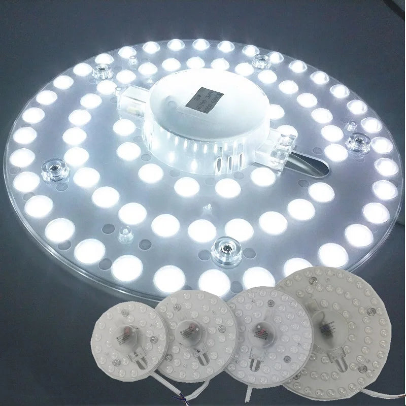 lampe led blanc moderne clips 12w 18w 24w 36w led diodes opaques certifications ccc