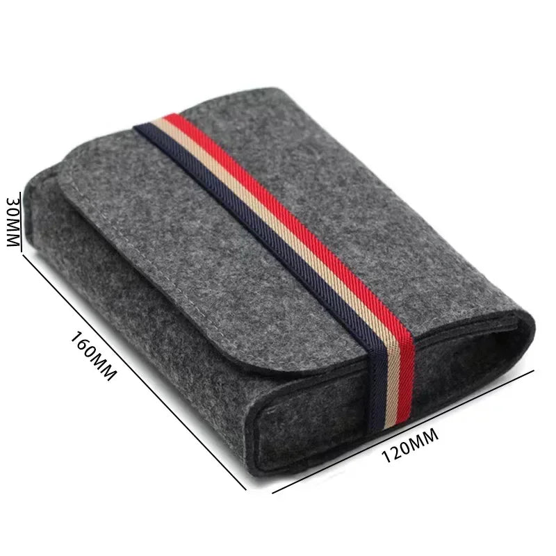 Sac ordinateur portable gris tissu doux moderne chargeurs adaptateurs câbles USB SSD HDD