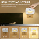 lampe nuit capteur mouvement blanc moderne compact ajustable luminosité couleur détecteur présence rechargeable