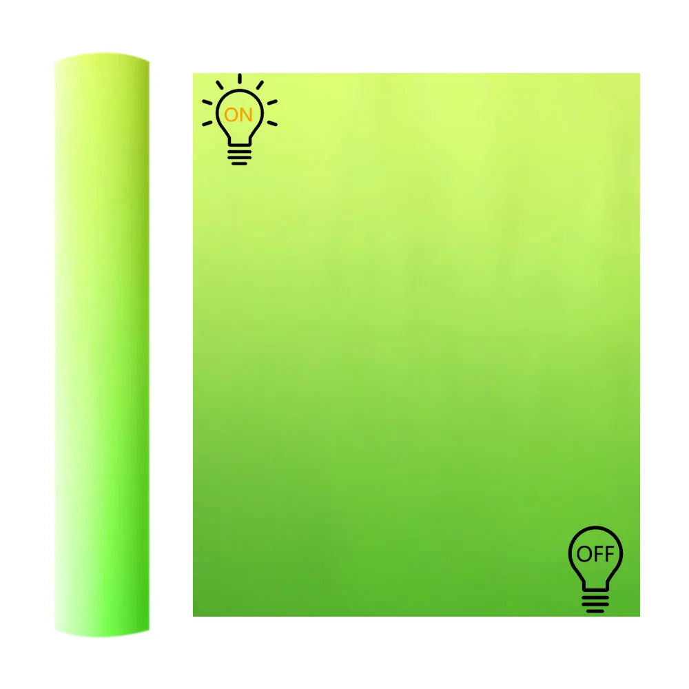 décoration murale fluorescente stickers diy panneau indicateur lettres motifs vert fluo