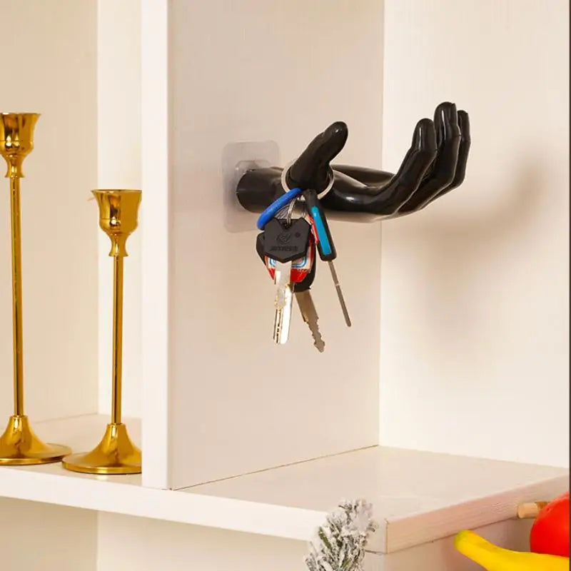 porte savon noir porte clés mural support casque audio organisateur main adhésif moderne décoration