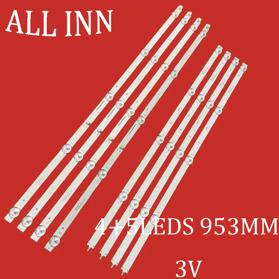bande led rétro éclairage blanc moderne 953mm connecteurs boutons commande