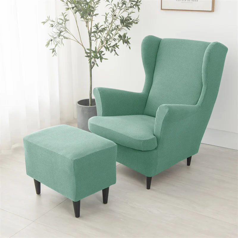 housse polaire fauteuil carreaux vert menthe moderne antidérapante chaise banquet mariage protège meuble réutilisable