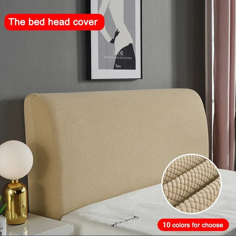 Détail de la texture élastique de la housse pour tête de lit
