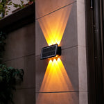 lampes murales solaires decoratives modernes texturées couleur blanc rouge bleu verte fixations murales panneau