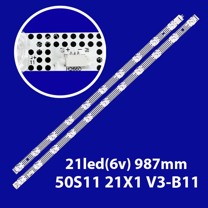 ruban led blanc perforé diodes adhésif moderne 6v 987mm kit télévision