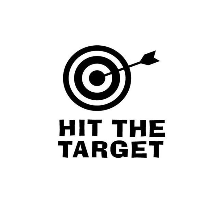sticker urinoir cible flèche hit target moderne salle bains pvc opaque fixations vis