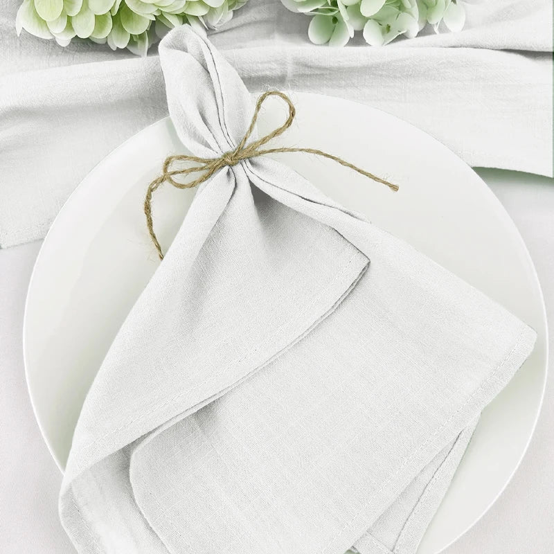 serviettes table violet blanc texture lin classique 40cm 40cm pack 6pcs pack 12pcs pack
