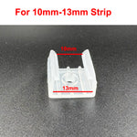 clips fixations rubans led transparents 4mm 6mm 6mm 10mm 10mm 13mm 13mm 16mm pratique