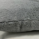 housse coussin carré gris texture bouclée moderne décoration intérieure double face jacquard polyester sieste