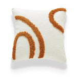 coussin peluche patchwork motif géométrique boho chic franges non toxique 45x45cm