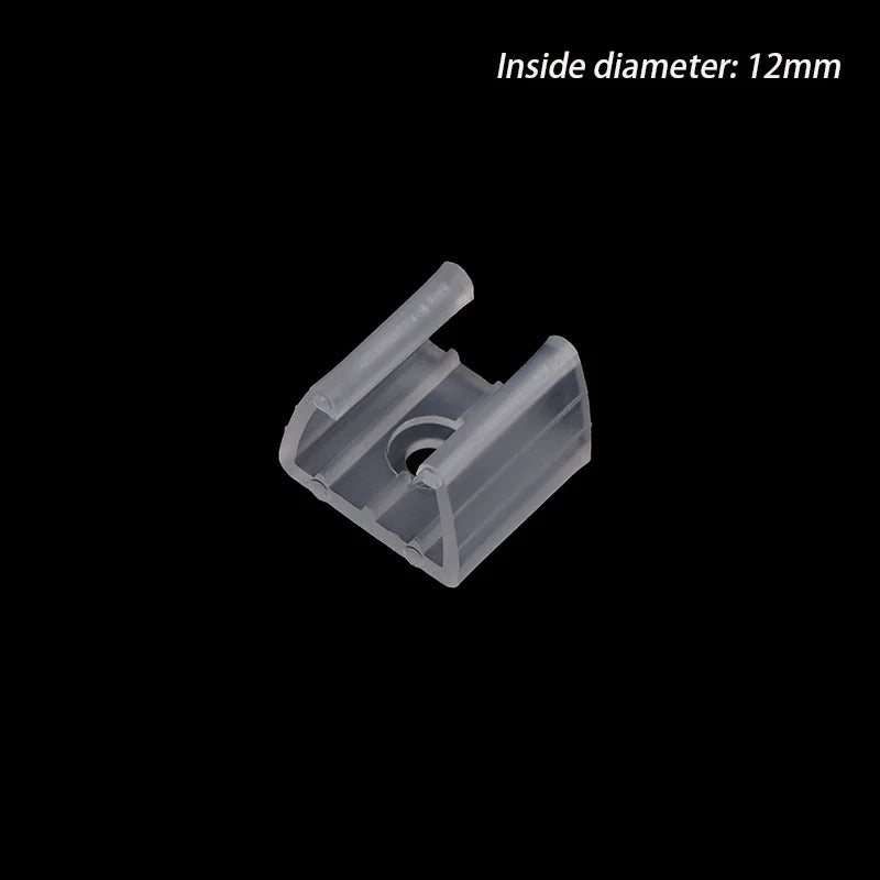 clips fixation transparent modernes vis led bande fibres 10mm 12mm 14mm 17mm 20mm