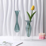vases verre modernes transparents sphères bleu vert rose violet orange