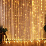 guirlande lumineuse étoiles blanc doré moderne télécommande festive noël décoration maison
