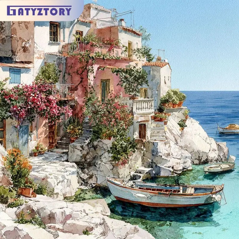 toile peinture fleurs blanches moderne peinture l'huile paysage maison kit peinture numéros pinceaux guide