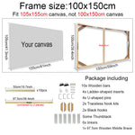 cadre mural bois moderne minimaliste 35cm 45cm 40cm 50cm clips adhésifs finition lisse