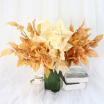 bouquet roses artificielles feuilles modernes décoration intérieure extérieur anniversaire mariage valentin chrismas minimaliste